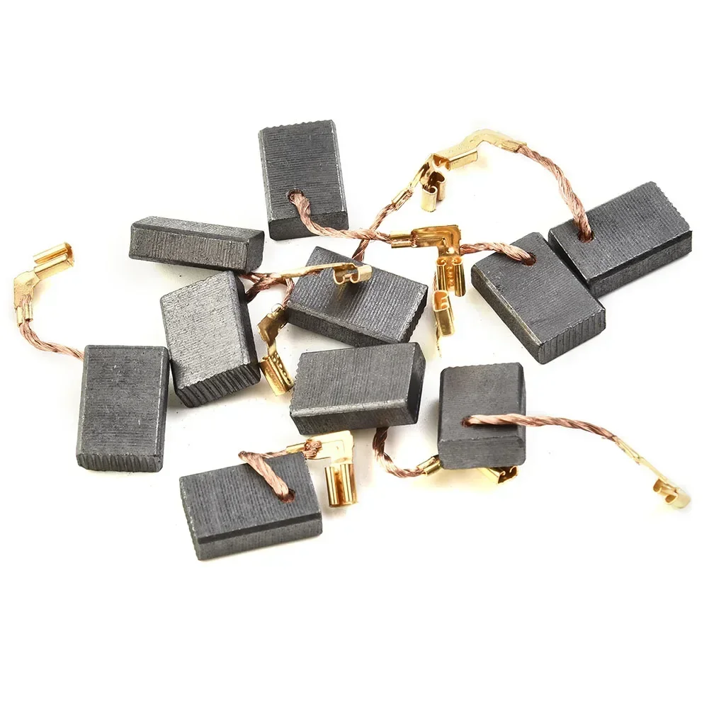 Nuove spazzole di carbone motore facile da usare pratici accessori da 10 pezzi smerigliatrice angolare CB325 / 459/303/419/203 componenti