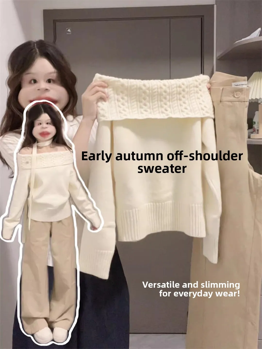 

Корейский женский вязаный свитер Sle Lazy, облегающий белый длинный свек из тонкой пряжи, повседневный дышащий модный топ