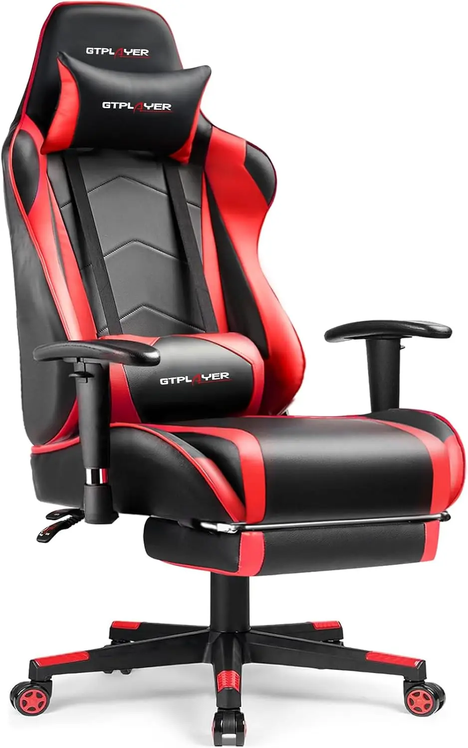 Gaming Chair with Footrest, High Back Computer Chair Ergonomic Game Desk Chair Racing Executive Adjustable Swivel Rocker with He