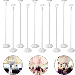 10 sets of balloon stick brackets with bases for decorating the center of the desktop, including birthday parties, weddings