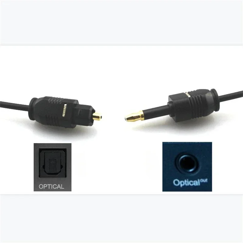 

3.5mm Optical Cable Digital Toslink to 3.5mm Cable Gold Plated Connector Optical Audio Cable Adapter 1m/1.5m/2m/3m/5m