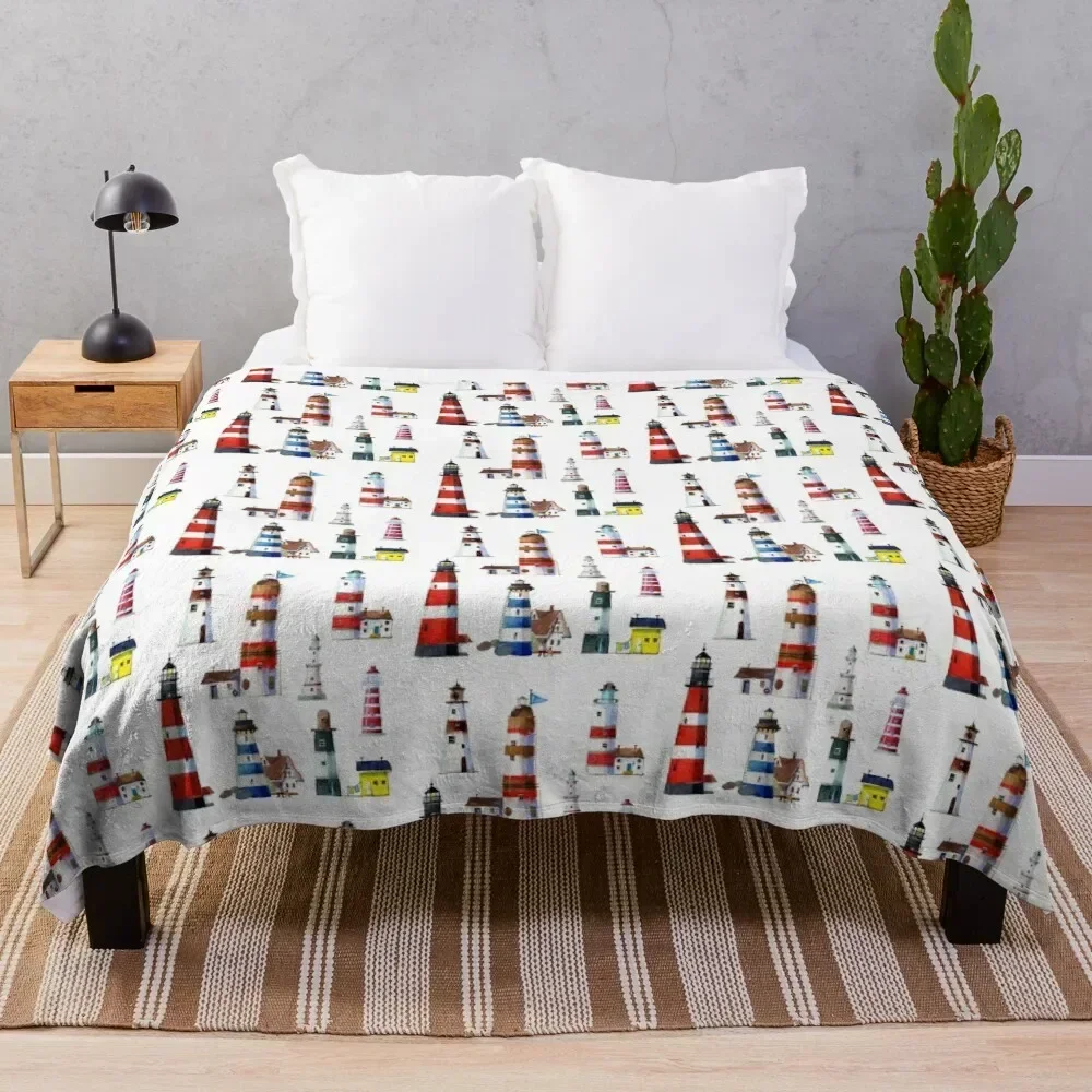 

LIGHTHOUSES Throw Blanket