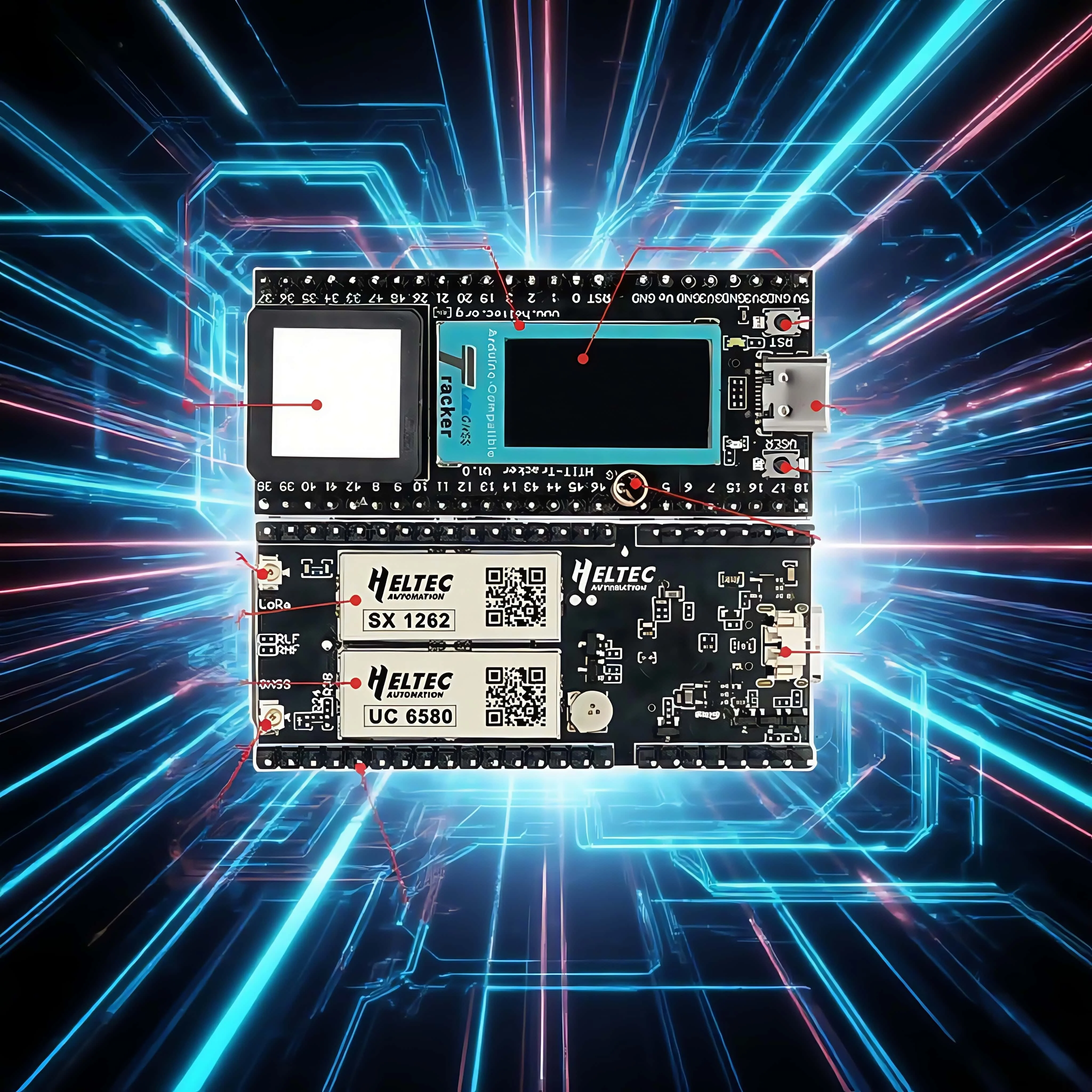 

Беспроводной трекер Heltec GPS L5 IOT аксессуар для Arduino Wi-Fi LoRa Bluetooth GNSS Type-C OLED-дисплей ESP32-S3 SX1262