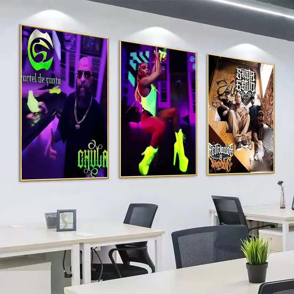 Pôster de Arte de Parede em Tela Band C-Cartel De Santa Chula para Decoração de Sala de Estar, Quarto e Casa