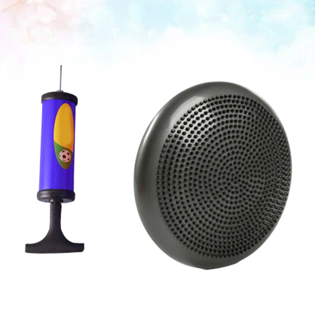 

13 Inch Inflatable Balance Disc Core Stability Yoga Wobble Seat Cushion Posture Support Fitness Exercise Air Pump