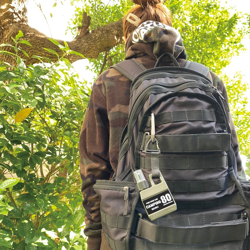 

Outdoor Multifunctional Spray Bottle Portable Hiking Pot with Buckle Wild Camping Alcohol Dispensing Bottle Empty Bottle