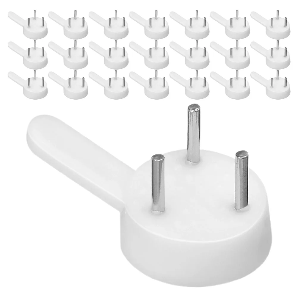 

50pcs Invisible Hooks for Photo Frames Without Nails Suitable Concrete Drywall White Universal Hangers Wall Decor Accessories
