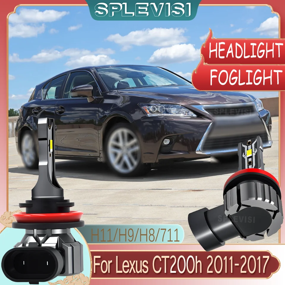 

Quality Assurance 3-Year Warranty H11 LED Headlight Bulbs High/Low/Fog Light For Lexus CT200h 2011 201 22013 2014 2015 2016 2017