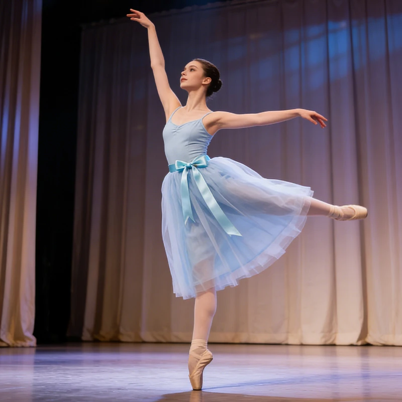 

Женская многоцветная градиентная пышная юбка-пачка для танцев, романтический костюм для выступлений на сцене, для танца «Лебединое озеро»