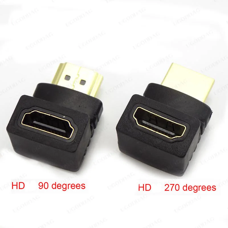 Hdmi-Compatibele Kabel Connector Adapter 270 90 Graden Hoek Man-vrouw Converters Voor 1080P Hdtv Kabel Adapter extender