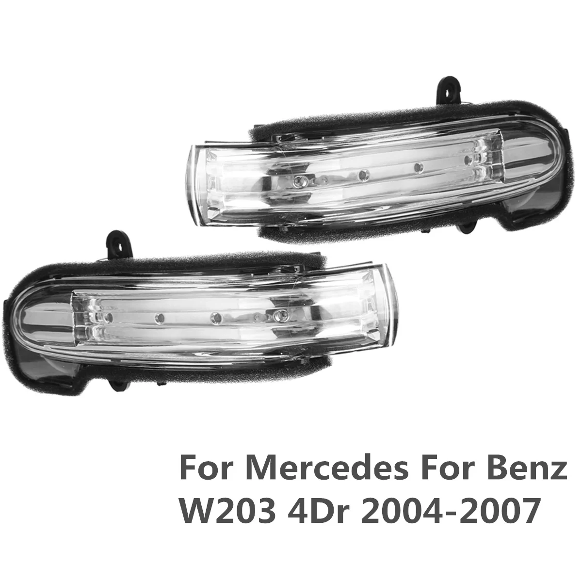 W203 2x LED Car Door Wing Side Rearview Mirror Light Turn Signal Indicator Blinker Lamp For Mercedes For Benz W203 4Dr 2004-2007