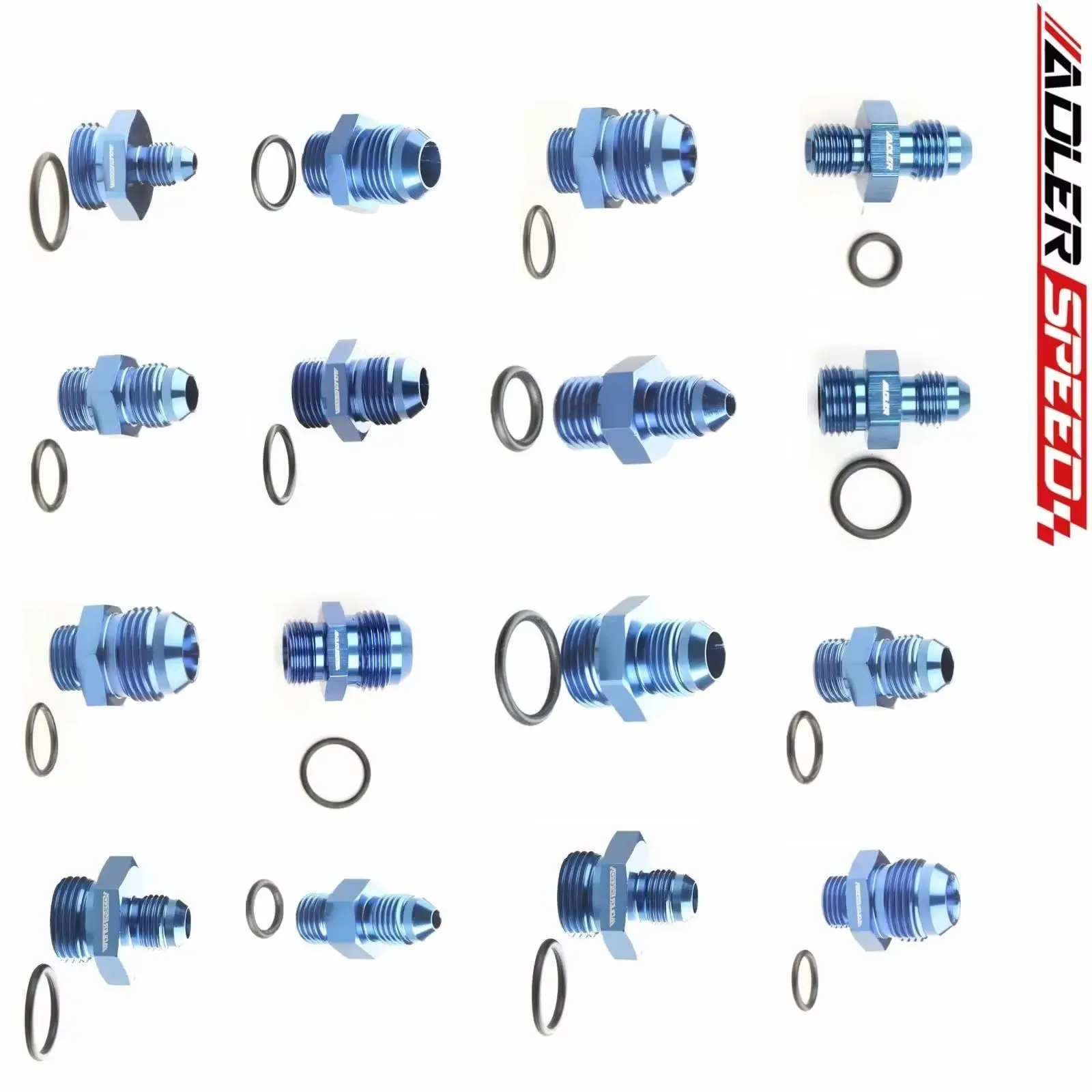 

AN4 AN6 AN8 AN10 AN12 AN16 ORB Фитинг топливного шланга Переходник с наружной резьбой AN на AN с уплотнительным кольцом