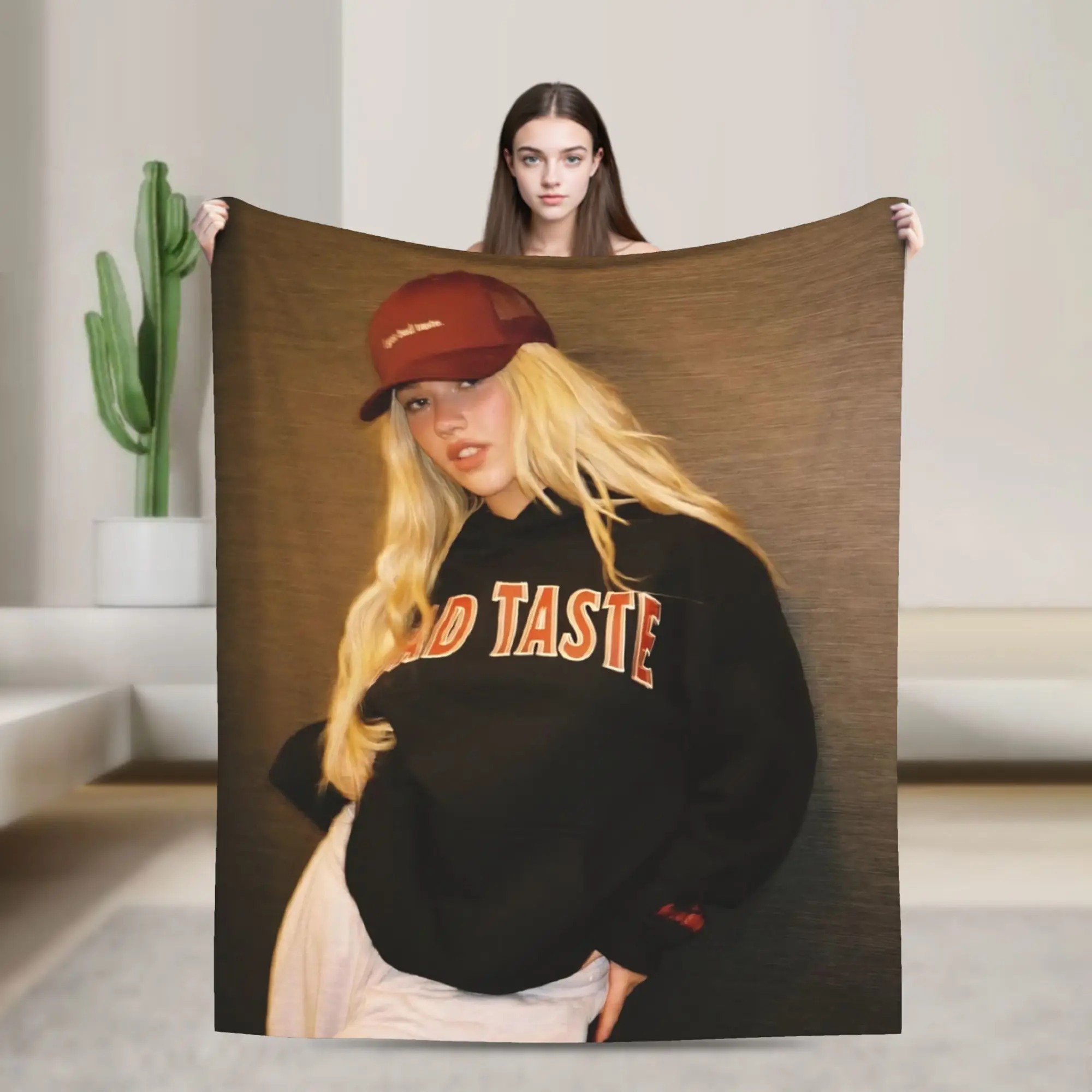 Bad Taste Freyas Singer Skyes  Blankets  Flannel Vintage Soft Throw Blanket for Bed Sofa Textile Decor