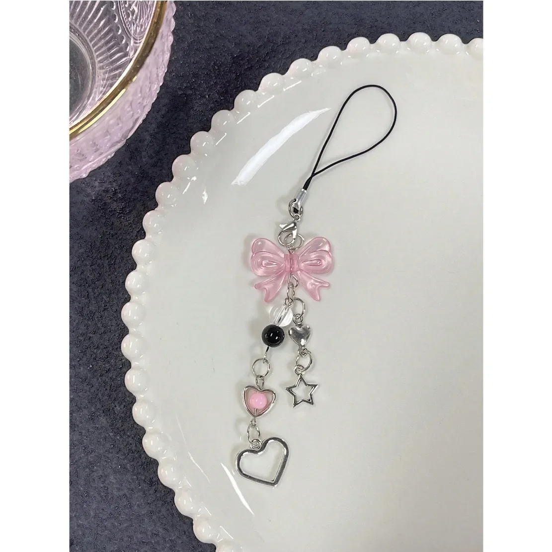 

Lanyard Set For Id Card & Notebook With Decorative Pendant & Phone Strap Gifts For Mother, Family, Friends, phone charm