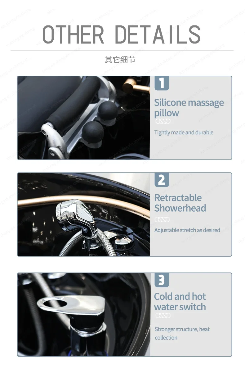 XinSheng Professioneller Shampoo-Stuhl zum Waschen von Haaren, Kopf, SPA-Bett, Headspa, Salonmöbel, angepasste Friseurstühle, Shampoo-Betten – Detail 11