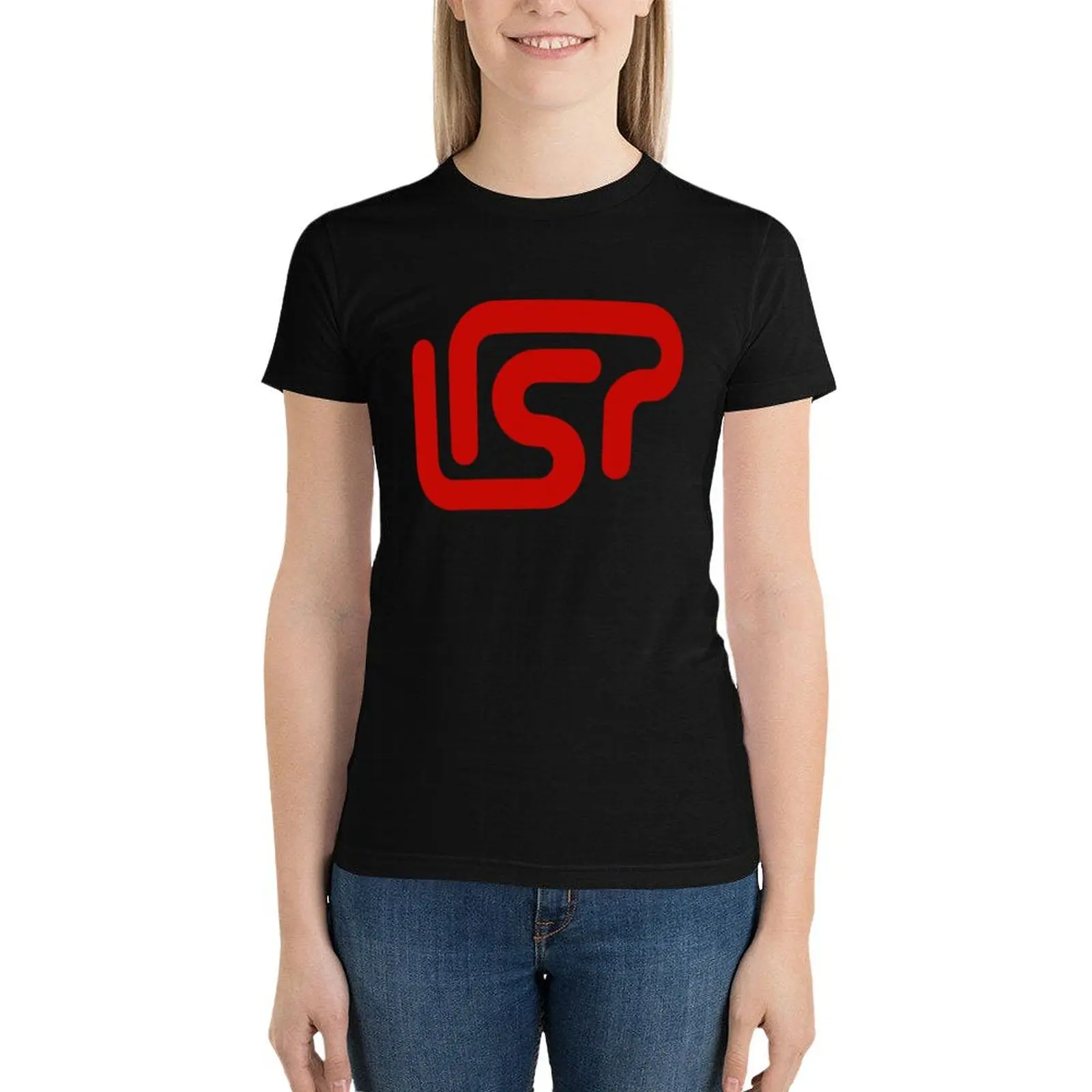 LISP logo T-Shirt heavyweights kawaii clothes tops Women's clothing