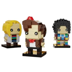 Dr. Who. 4. 11.13 Doctor Square-Headed Brickheadz Boy Ornament Building Block Educational Kit Toys For Kid Gift Birthday Present