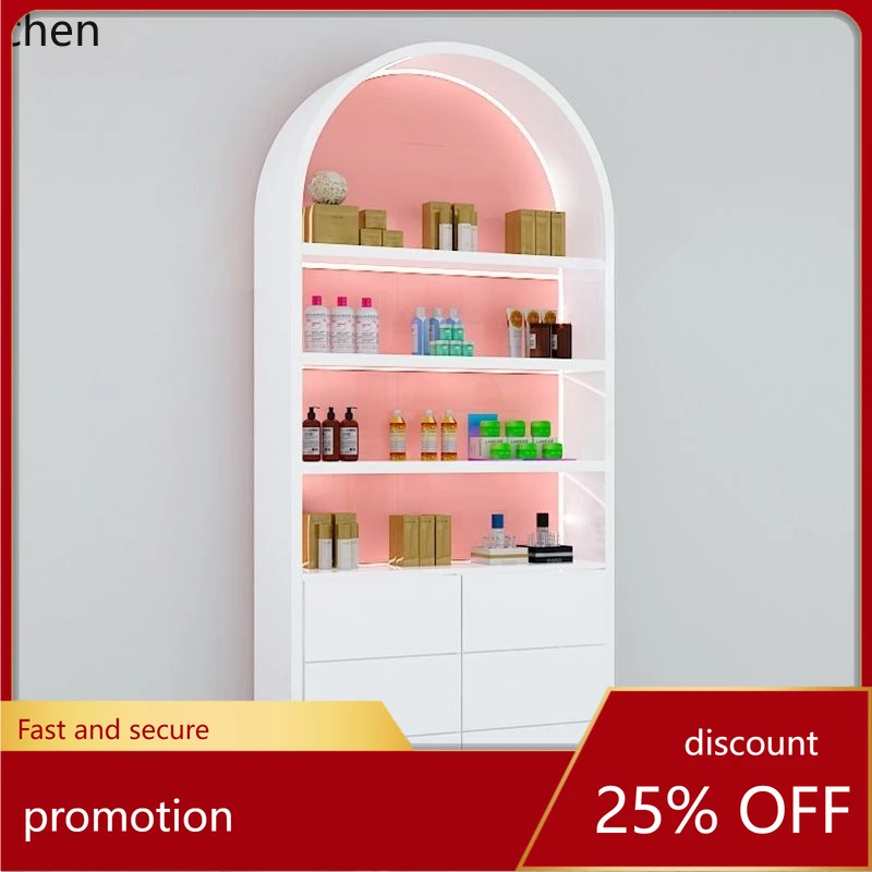 PYH Cosmetic Display Cabinet Beauty Salon Product Display Cabinet Bag Skincare Sample Bag Background Wall