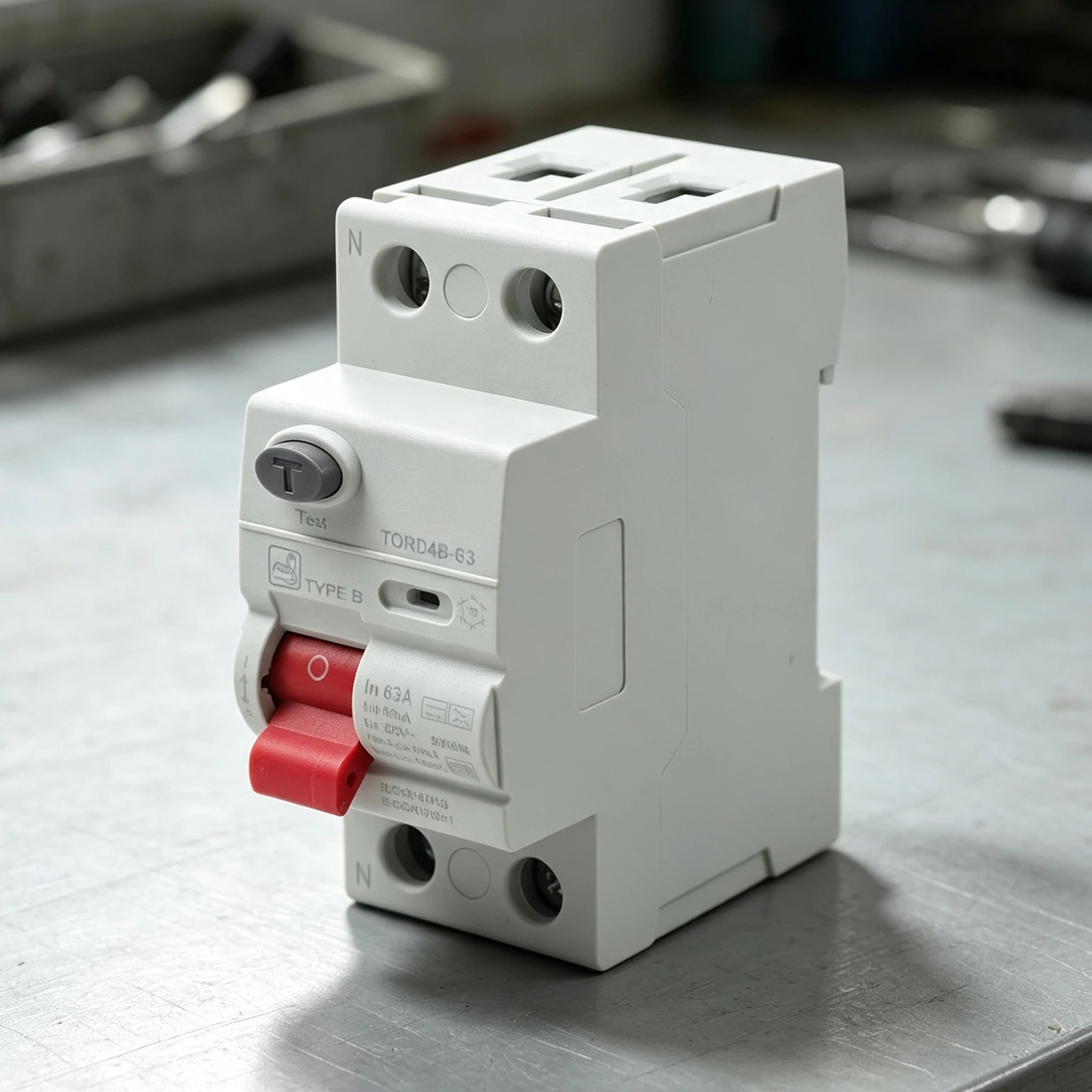 2P 63A 30mA Type B for Circuit Breaker with Residual Current Device and 6KA Breaking Capacity for EV Charging Station Safety