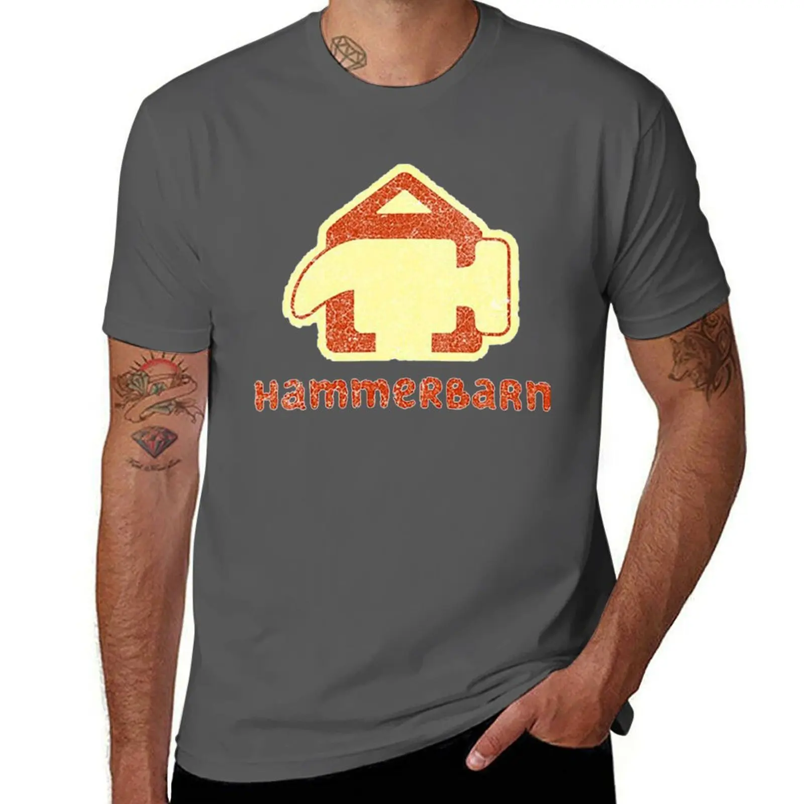 Hammerbarn Vintage T-Shirt Big and Tall Crew Neck Tee