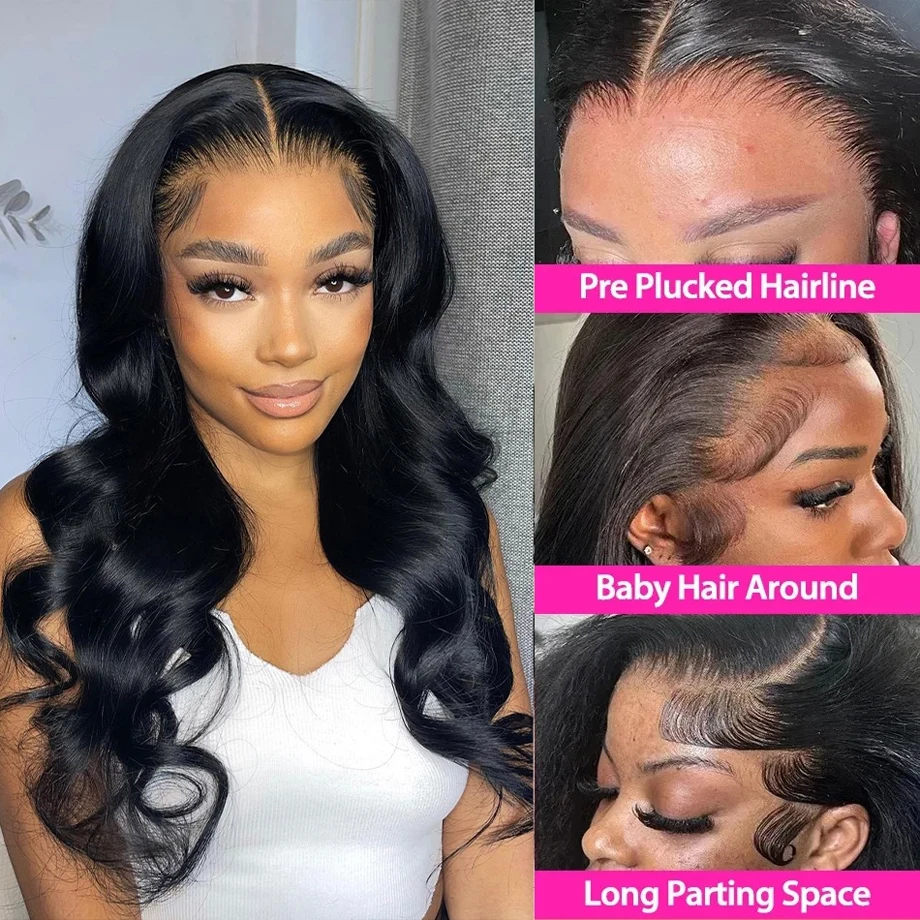 Body Wave 13x6 Hd Transparent  Lace Front Wig For Women Choice 13x4 Lace Frontal Human Hair Wig Brazilian Guleless Wigs On Sale