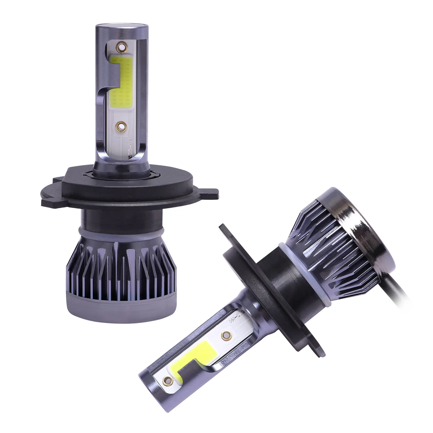 2 adet LED H4 araba kafa lambası ampulleri H1 H7 H8 H9 H11 farlar kiti 9005 HB3 9006 HB4 oto sürüş koşu Led lamba 6000K 12000K