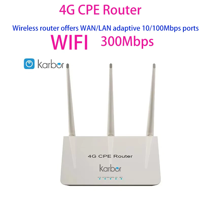 

4G LTE 300Mbps Wireless Hotspot 4g Wifi Router Mesh Router Use at Home Supports 2.4ghz Wifi 4g/5g Wifi Router All Sim