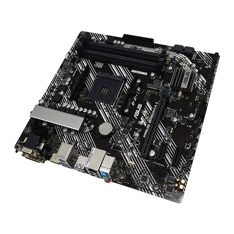 Imagem -03 - Placa-mãe Asus-prime ii Soquete Amd B450 Suporte Am4 Ryzen 5600 3200ge 2600 2700e Cpu Ddr4 128gb Micro Atx