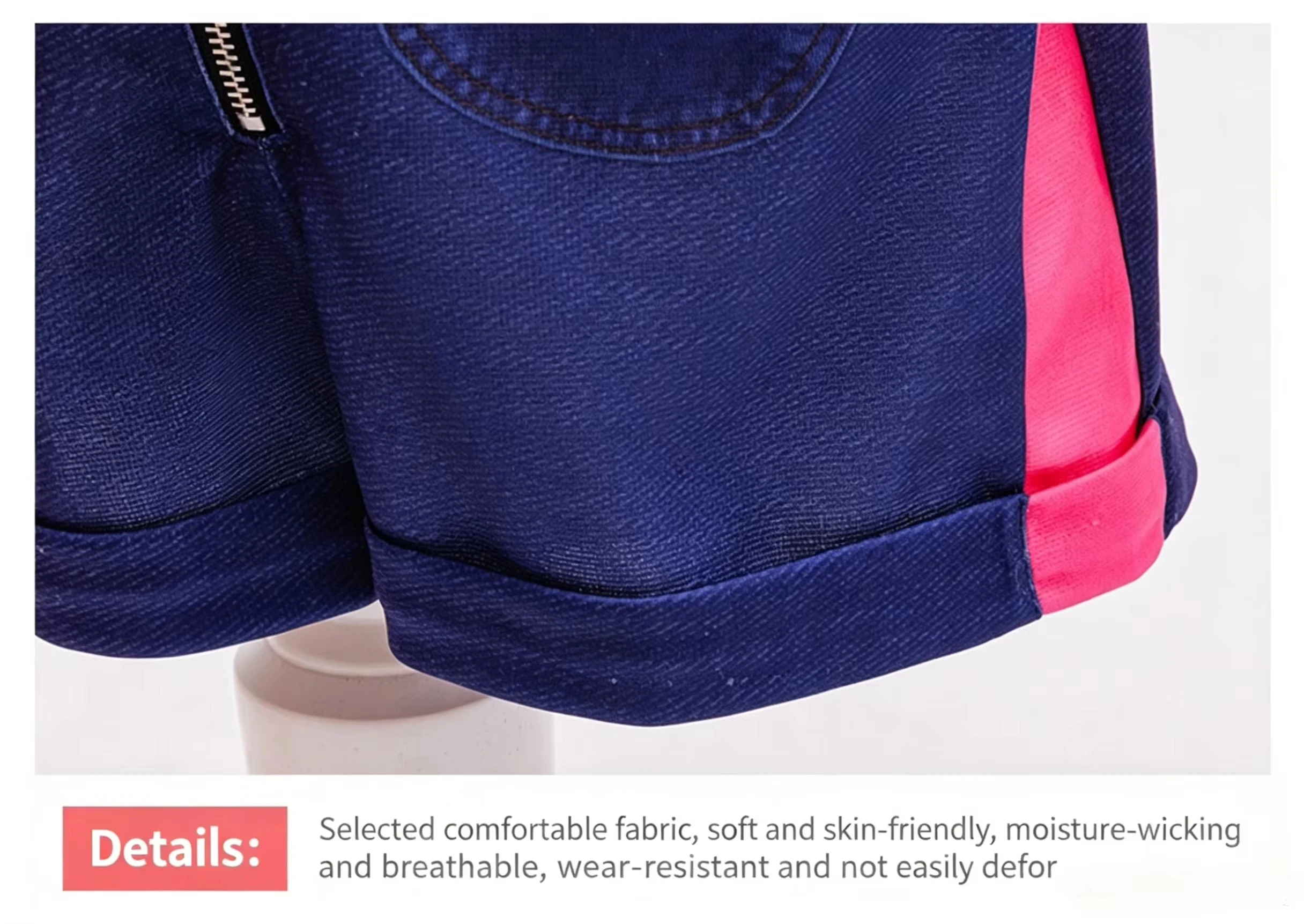 Mädchen Idol Bühnenkostüm Kinder Hip-Hop Jazz-Tanz-Outfit Crop-Top Jacke Rock Shorts Konzert-Auftritt Cosplay-Anzüge – Detail 20