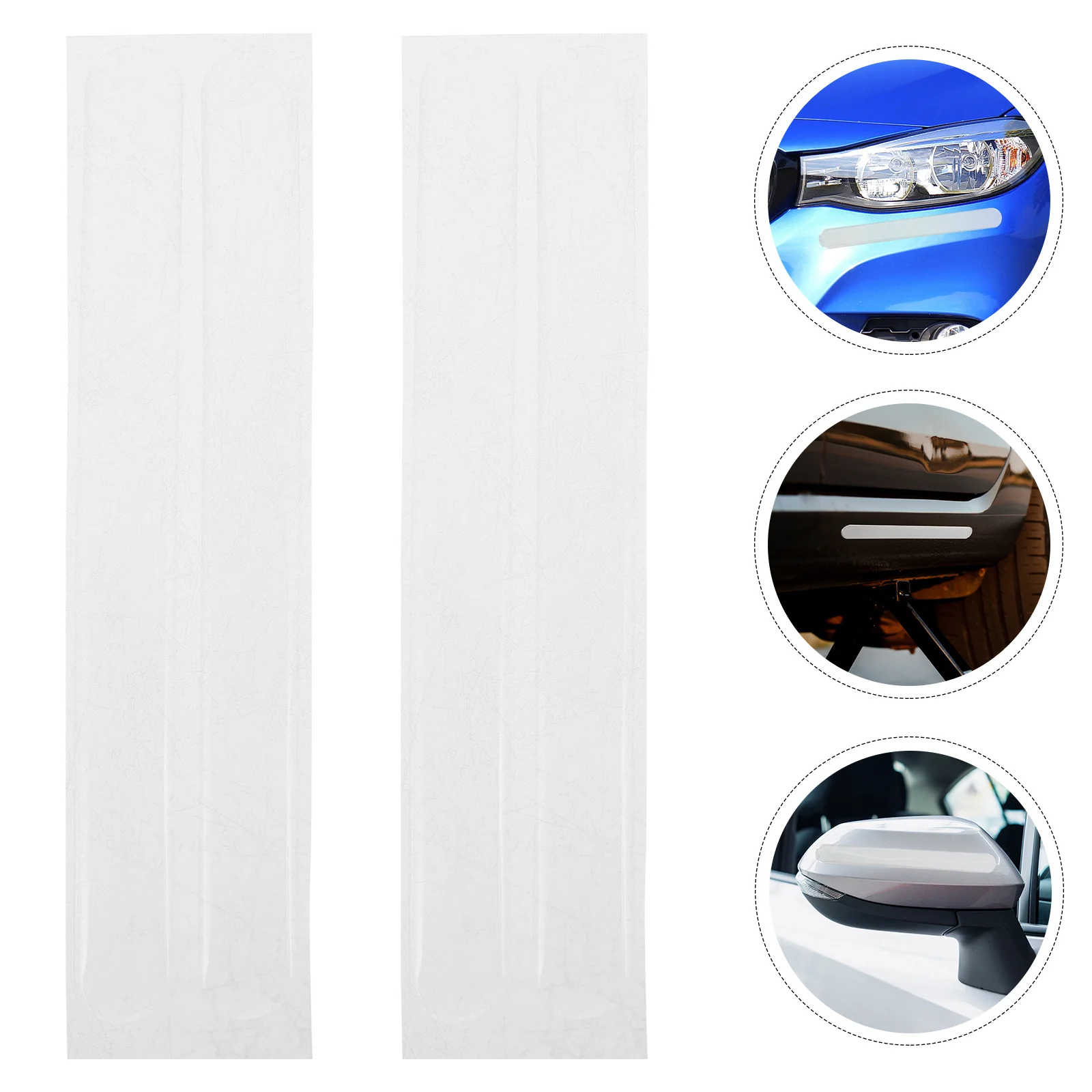 

2Pcs Universal Car Door-Side Bumper Strip Easy Install Scratch Proof Protective Trim for Auto Doors Car Bumper Protector