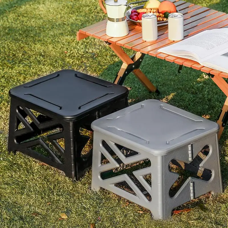 مرحاض تخييم محمول مع غطاء سعة وزن 100 كجم، مرحاض قابل للطي للسفر، مرحاض خارجي متعدد الوظائف لحالات الطوارئ