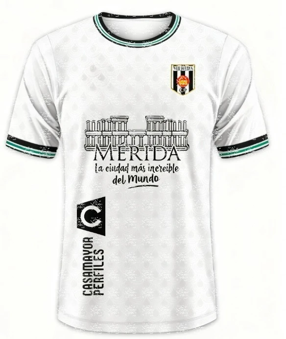 AD MERida 2025/2026 ملابس رياضية، زي كرة القدم، طباعة رقمية ثلاثية الأبعاد سريعة الجفاف للرجال والنساء، الوالدين والطفل