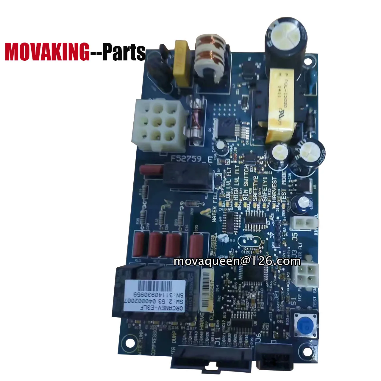 

000015302 Control Board For MANITOWOC UD0240AC U140 190 240 310 M0350 0420 0500 0600 0700 1000 1400 Ice Machine Machine