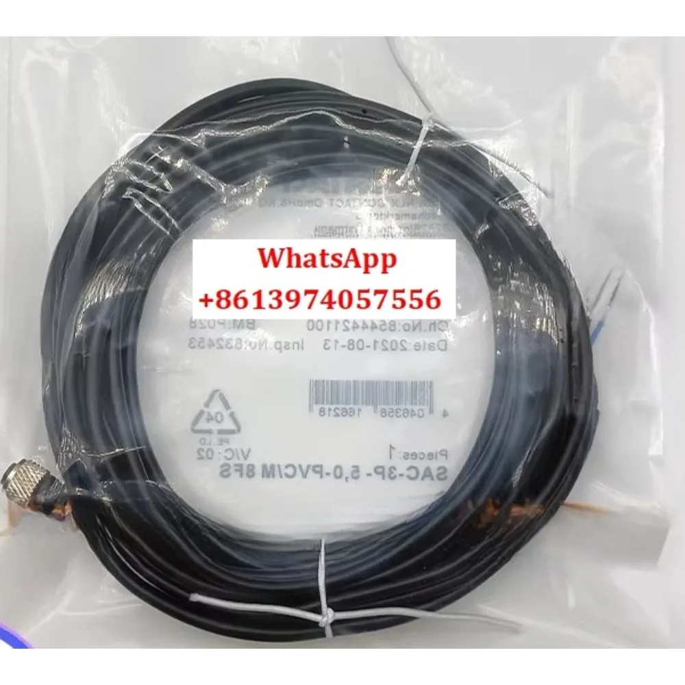 

Phoenix SAC-8P- 3,0-PVC/M12FR-1415734 bent female head M12 8 core 3 meters cable