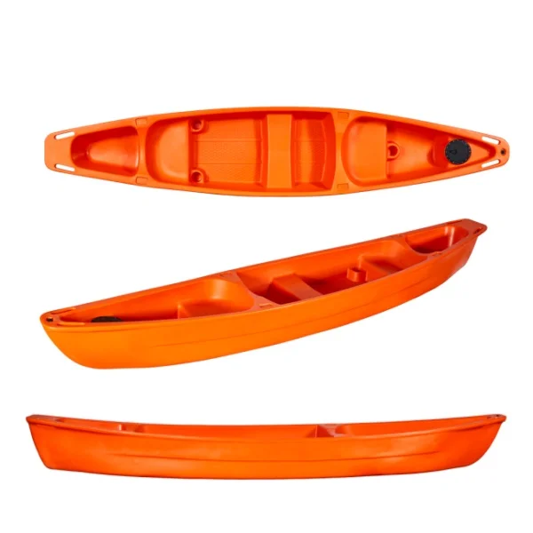 2024 Popular 4.99 M Two Person Double Seating Plastic Sit In Kayak Boat Canoe With Accessory