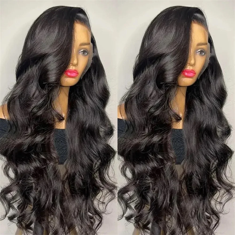 360 HD Transparent Lace Frontal Wig 32 36 Inch Body Wave Lace Front Human Hair Wigs For Women Loose Wave 13x4 Lace Frontal Wigs