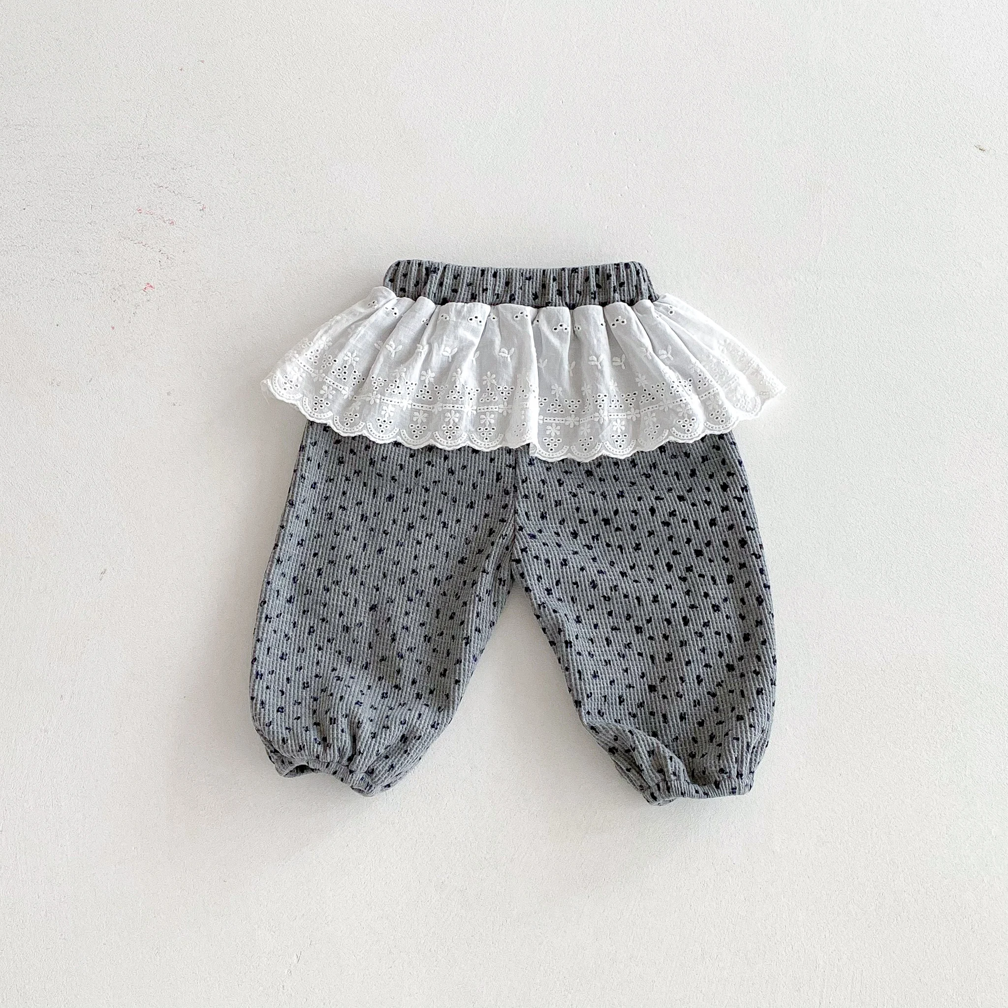 Herbstliche Baby-Mädchen-Leggings, koreanischer Stil, lange Hosen für Säuglinge und Kleinkinder, 0-3 Jahre alte Kinderkleidung, Oberbekleidung mit Blumenmuster. – Detail 8