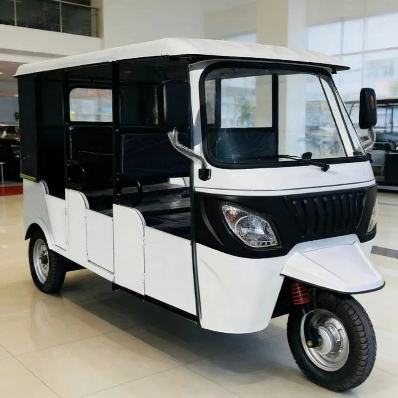 Electric Motorized Passenger Tricycle  Passengers Tourism Commercial Transport