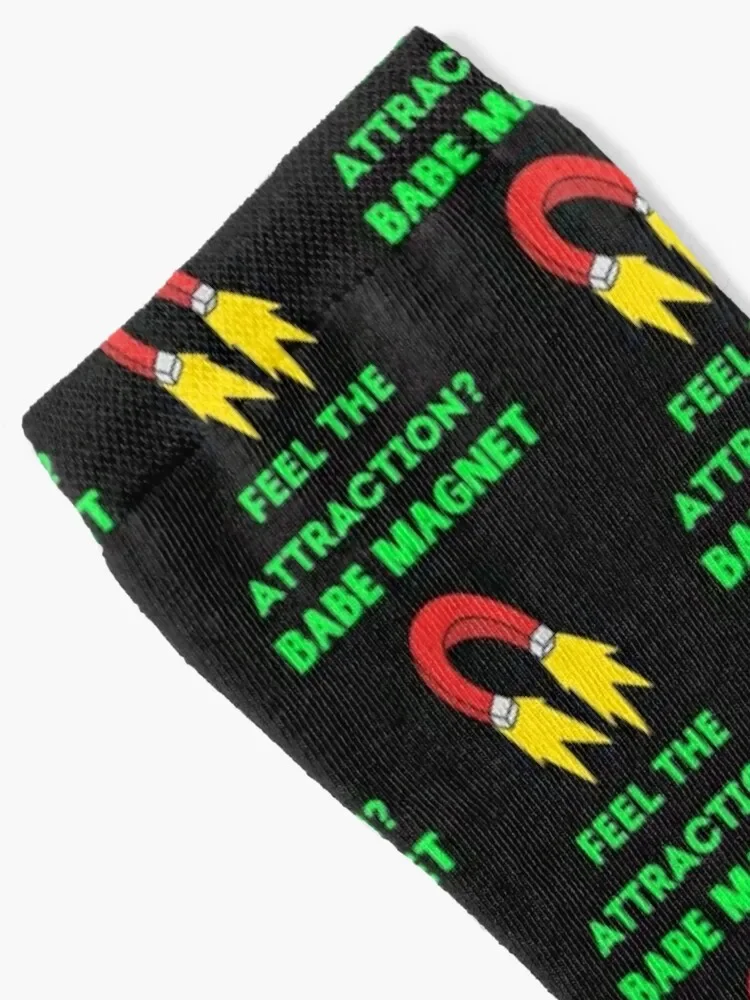 Babe Magnet Feel the Attraction Socks Stockings man crazy Socks For Girls Men's