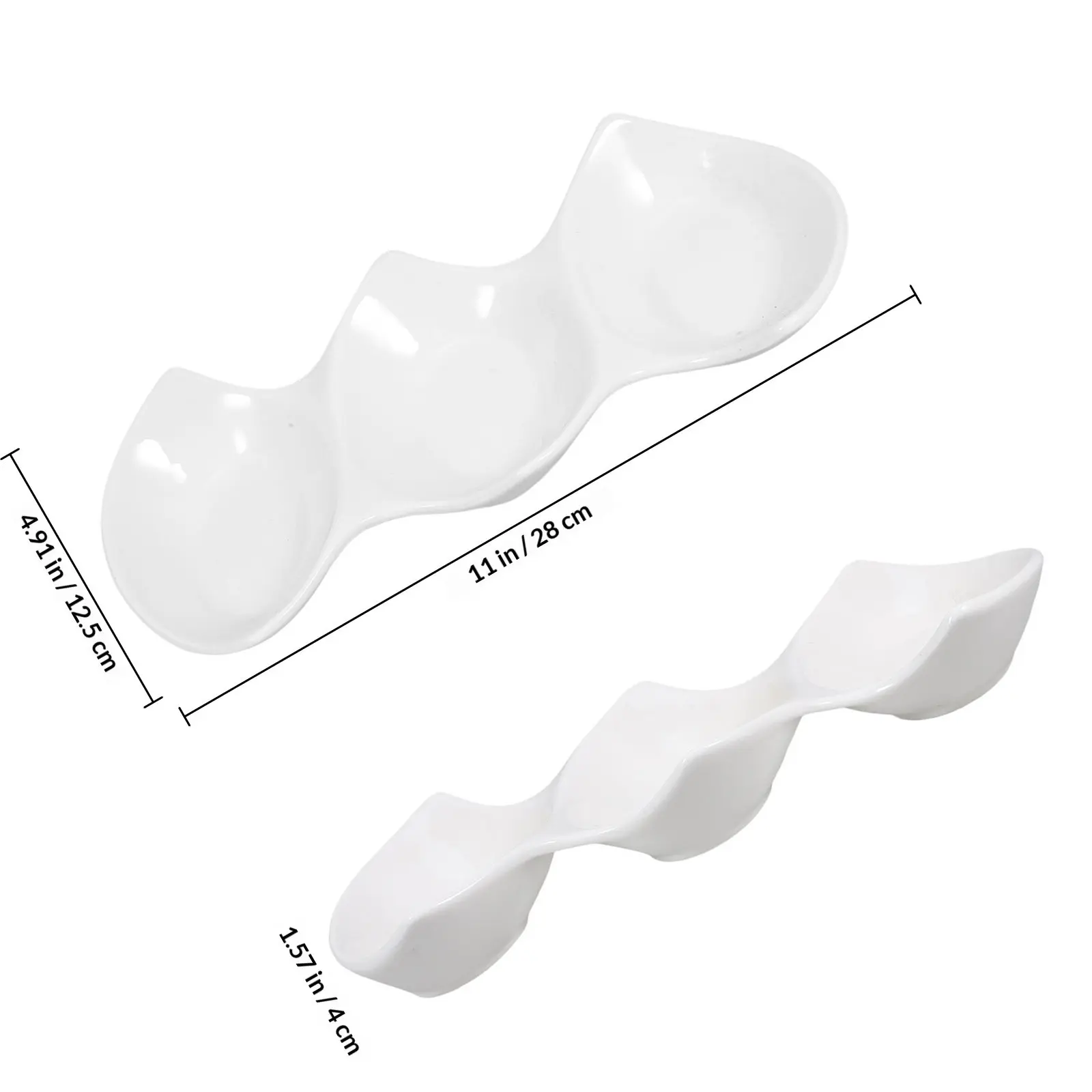 1Pcs Ceramic Sauce Dish Multi-Function Stable Base Dish Plate for Restaurant Hotel Home Seasoning Sauce Dipping Bowls