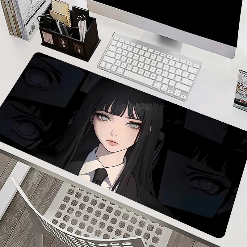 

Mousepad Laptop Mouse Pad Office PC Accessories Keyboard Pad Rubber Cup Mat Naruto Hyuuga Hinata Soft Mouse Mat Large Desk Mat