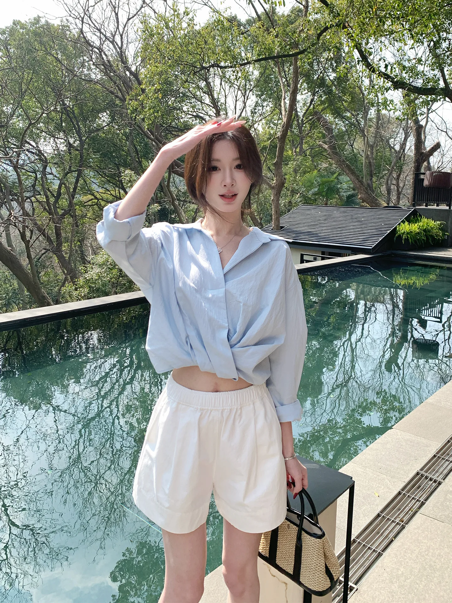 

Женские элегантные широкие брюки свободного кроя для работы, летние повседневные брюки-капри с эффектом похудения, длиной до колена