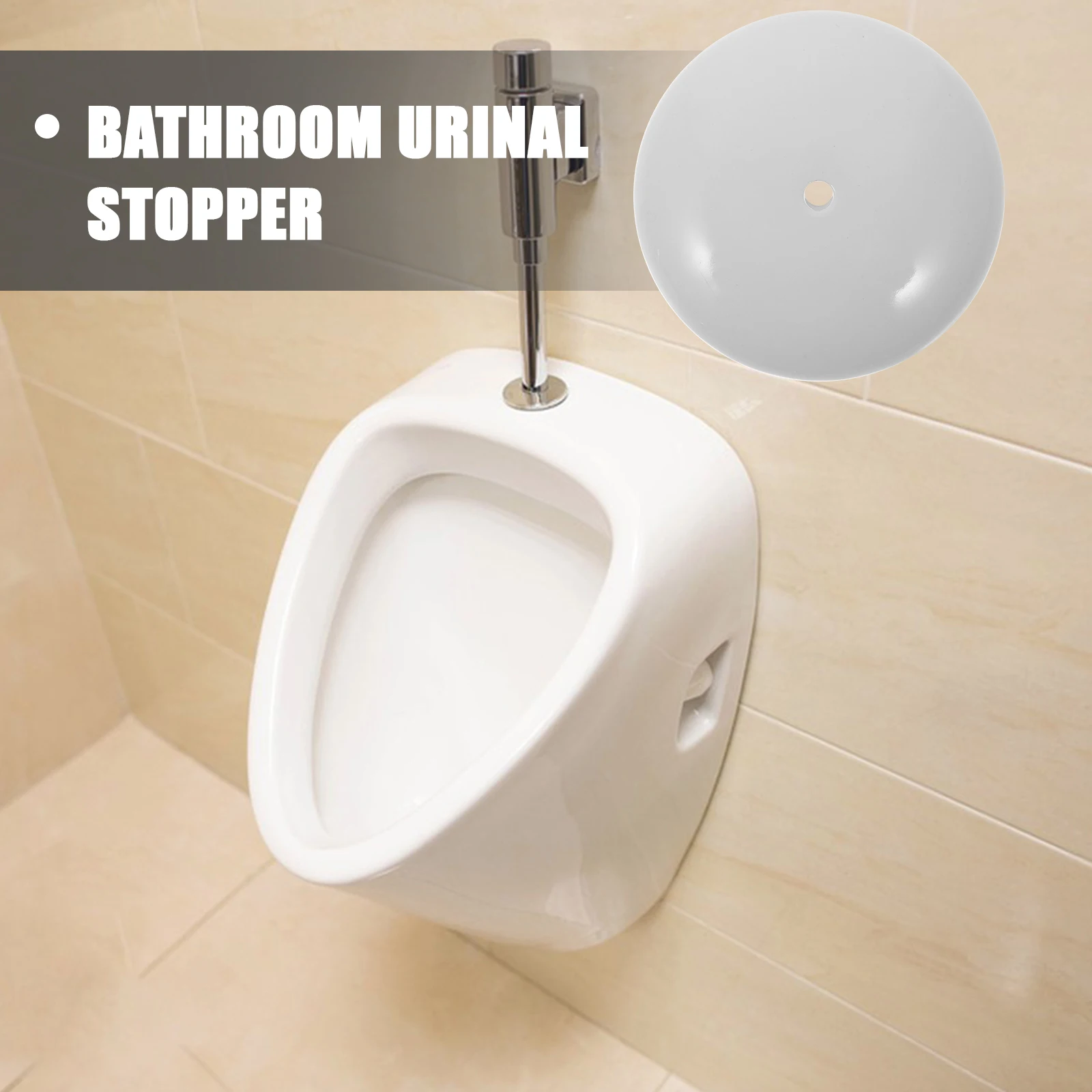 

Urinal Accessories Ceramic Urinal Drain Cover 8cm Single Hole Anti Odor Stopper Plug Strainer Cap Bathroom Toilet Parts