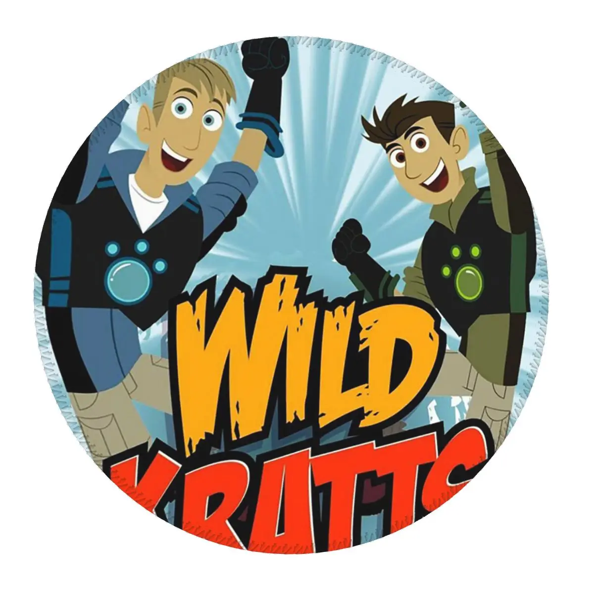 

Pattern Logo Wild Kratts Round Mouse Pad Computer Keyboard Mouse Mat Gamer PC Desk Mat Office Table Mats