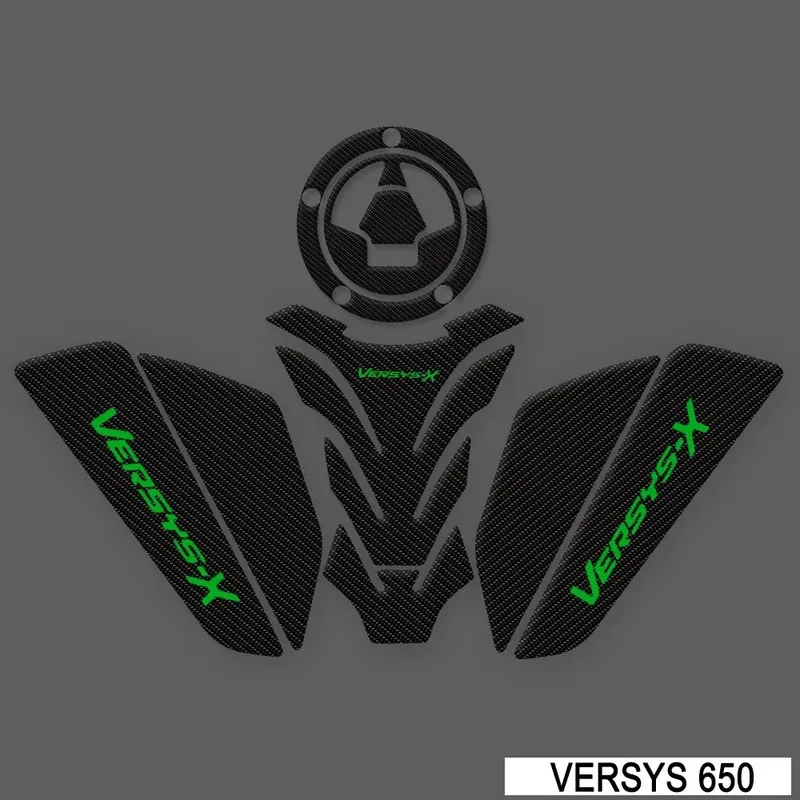Fit For  Versys 650 X300 X 250 VersysX300 Motorcycle Tank Pad Protective Transparent Fish Bone Decal Sticker