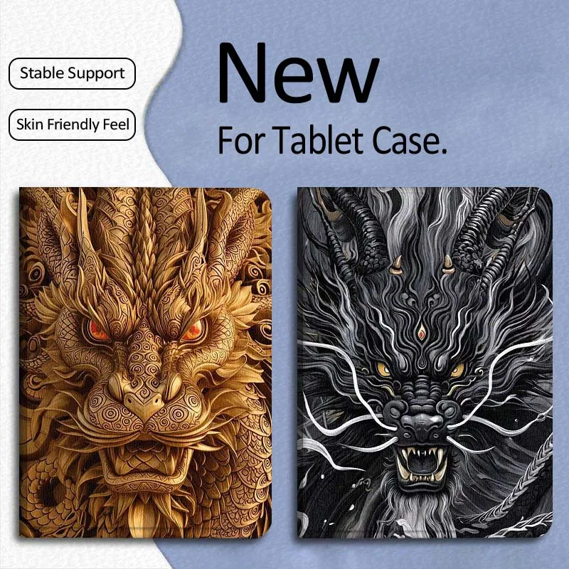 

Cool Dark Dragon Popular For Xiaomi Mi Pad Mini 4 5 6 7 SE Pro Plus Redmi Pad 2 SE 2025 8.8 11 Foldable Tablet Case Gift