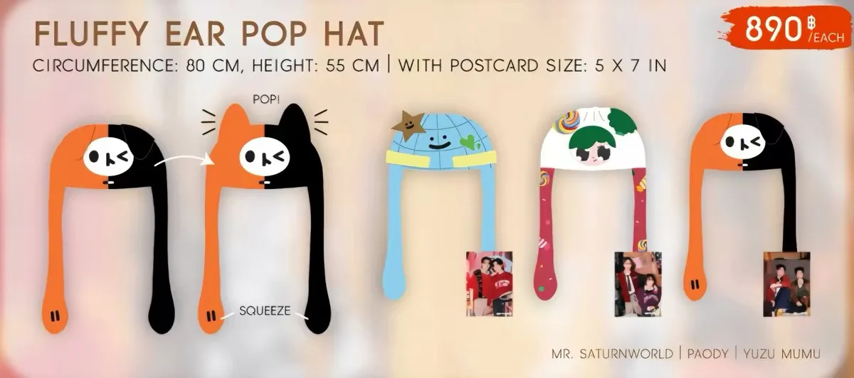 Pre-sale Official Gmmtv Thai Star Feel Fan Fun Party Concert First Khaotung คาธ The Eclipse Backpack Collectible Card Hat