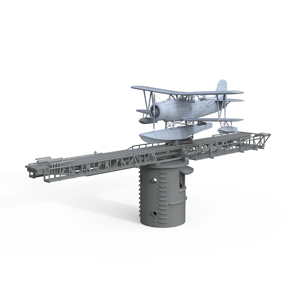 Yao's Studio LYR220DX 1/144 1/200 Military Model Kit U.S Navy SOC-1 Seagull & Aircraft Catapult