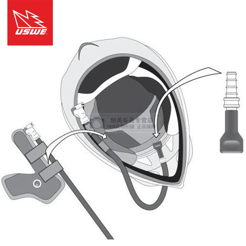 السويد USWE على الطرق الوعرة دراجة نارية ركوب حقيبة المياه خفيفة الوزن 4L حقيبة المياه وودواي معبر الرياضة في الهواء الطلق على ظهره