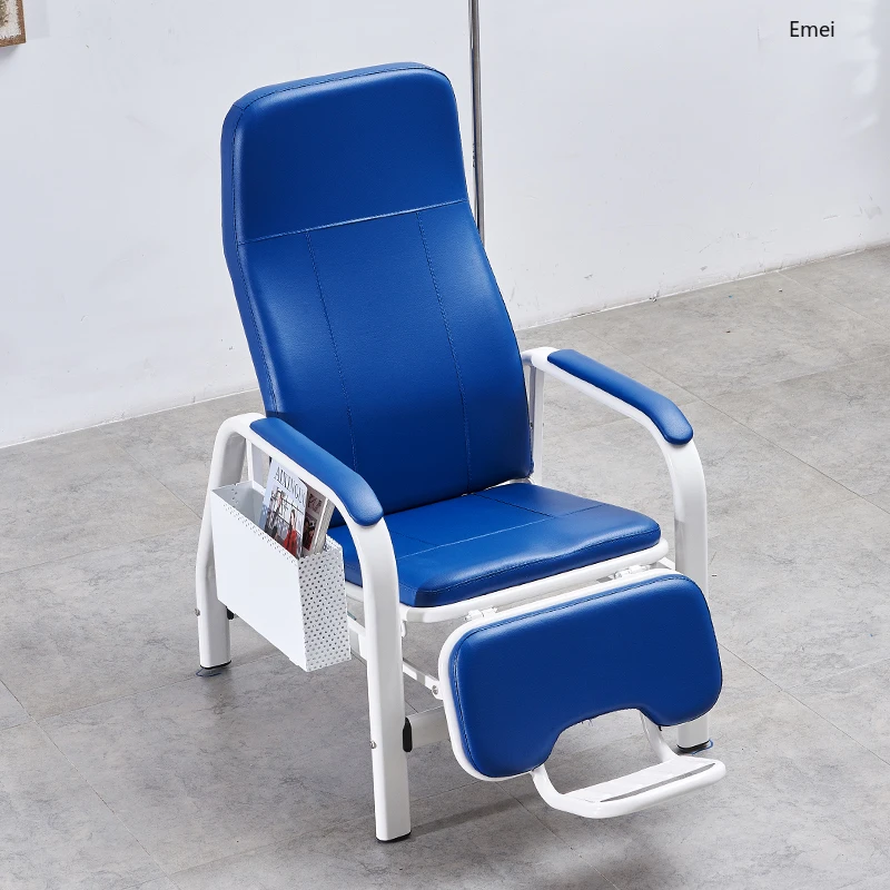 Thickened Luxury Hospital Single Infusion Chair Medical Accompanying Chair with Pedal Function